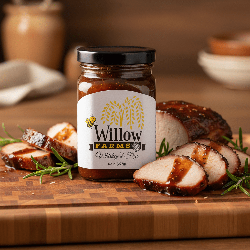 Honey Glazed Pork Tenderloin with Whiskey'd Figs - Willow Farms